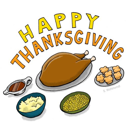 thanksgiving turkey dinner clip art