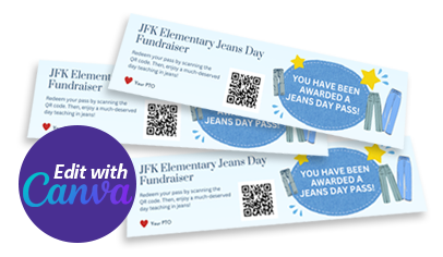 Teacher Jeans Day Pass Fundraiser