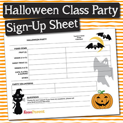 party sign up list