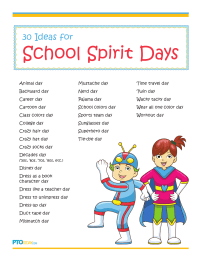 school spirit day ideas
