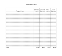 free monthly income and expense template