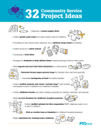 32 Community Service Project Ideas - PTO Today